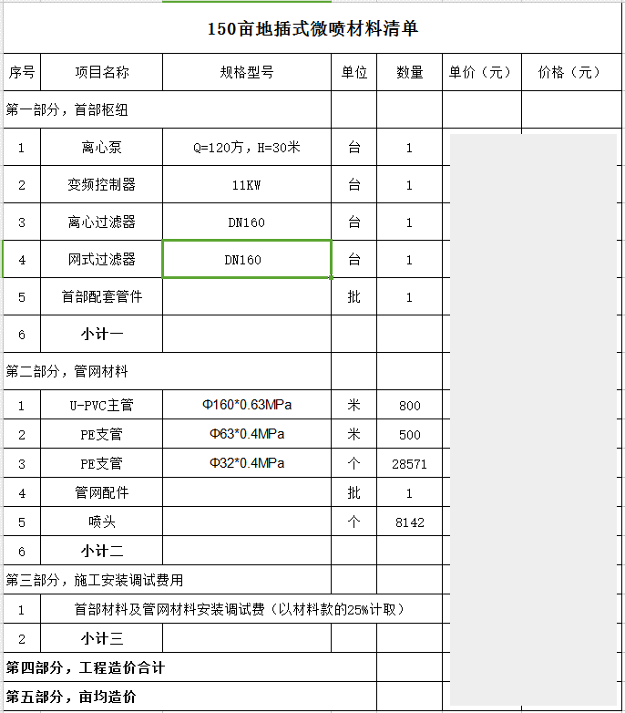 園林噴灌、滴灌、微噴